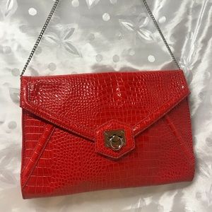 White House Black Market Red Shoulder Bag